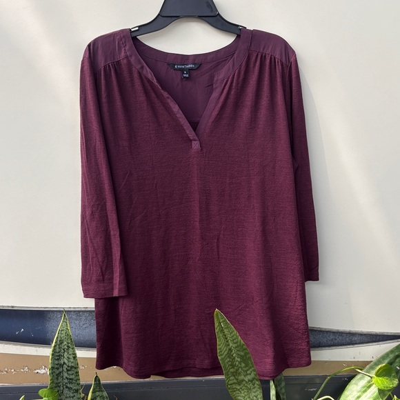 41 Hawthorn Burgundy Tunic Top - Picture 1 of 6